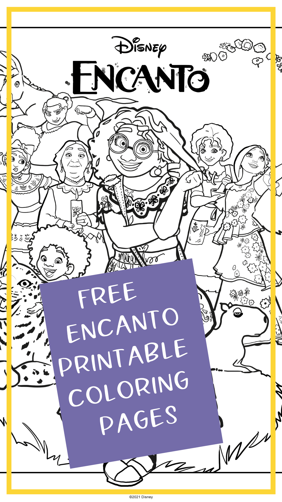 ENCANTO New Disney Movie Coloring Pages and printables | Twiniversity ...