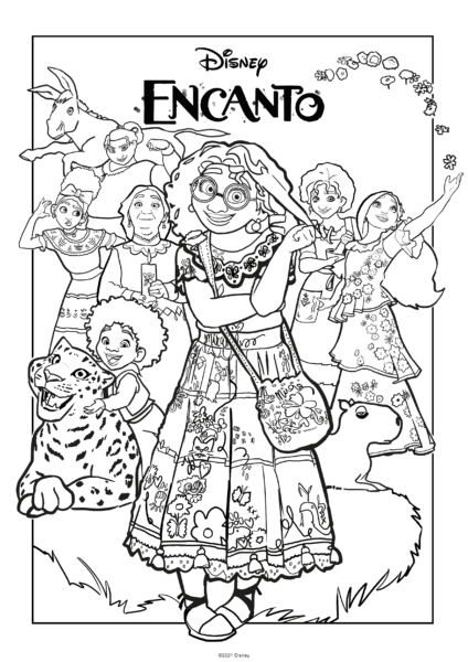 ENCANTO New Disney Movie Coloring Pages and printables | Twiniversity ...