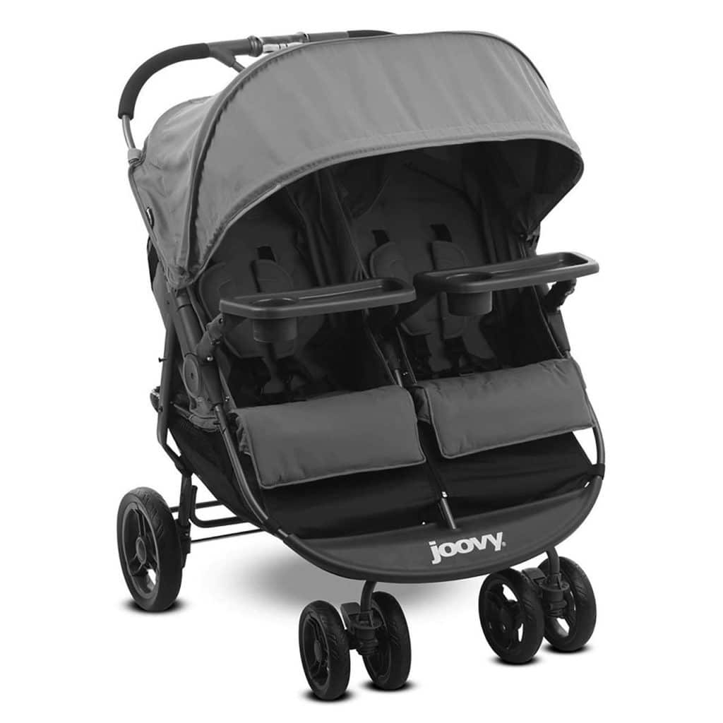 double stroller with tray