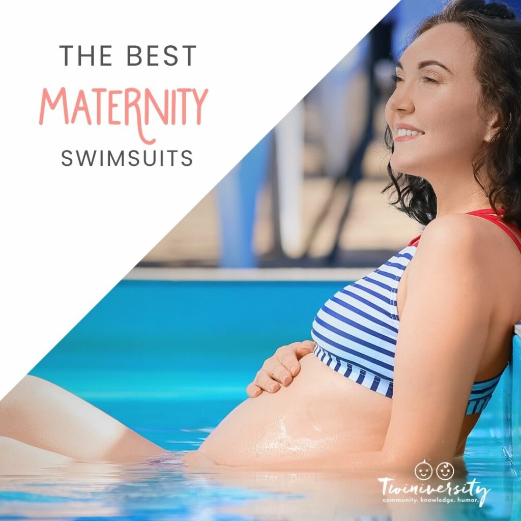 Plus size maternity swimsuit pink blush maternity