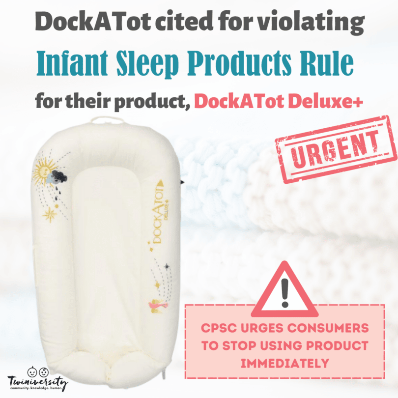 Infant Sleep Warning: DockATot Safety Issue | Twiniversity #1 Parenting ...