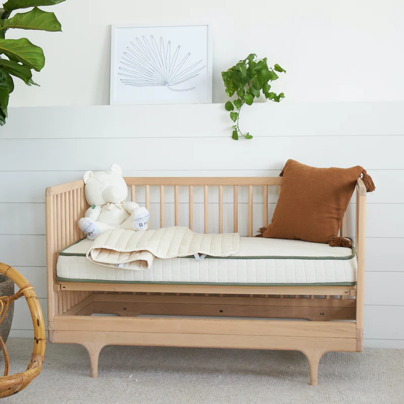 Avocado Green Mattress, one of the best crib mattresses for your twins