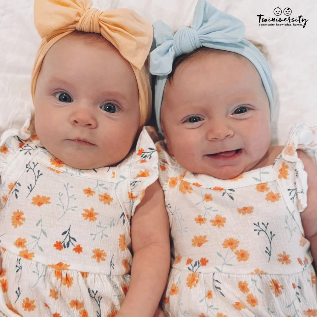 Identical twin girls