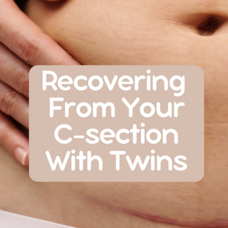 c section with twins