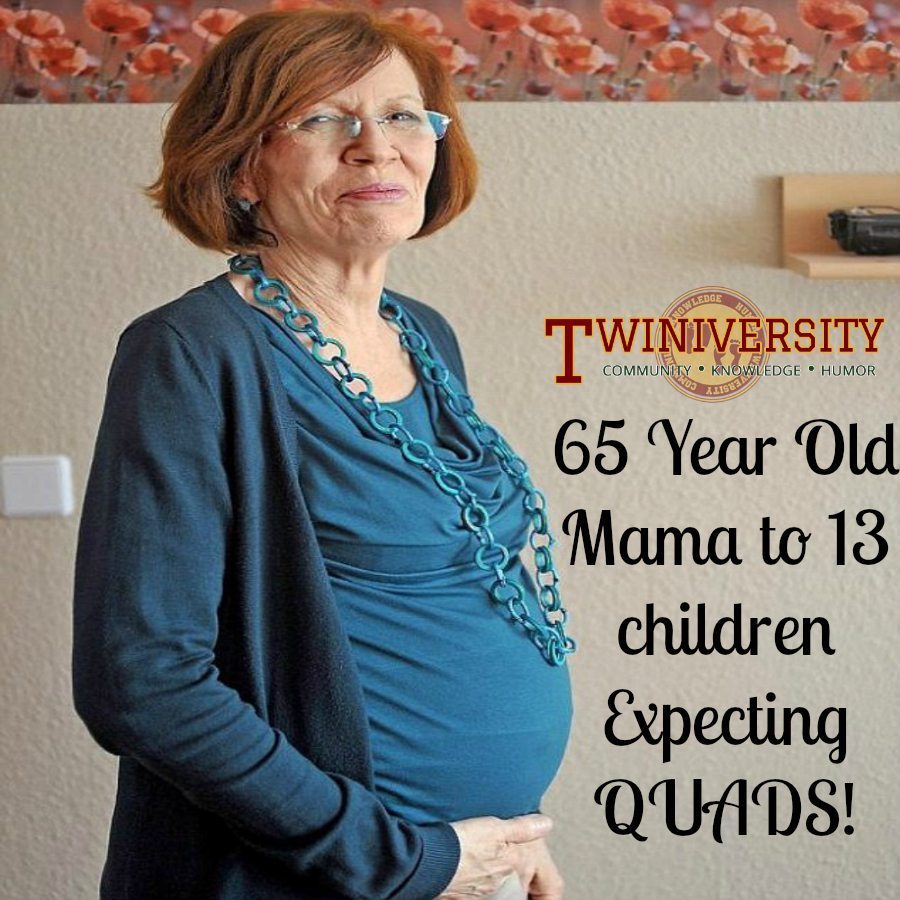 Twiniversity Amazingness 65 Year Old Mother Of 13 To Deliver Quads