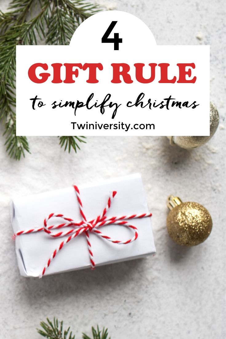 The 4 Gift Rule: Simplify Your Christmas - Twiniversity #1 Parenting ...