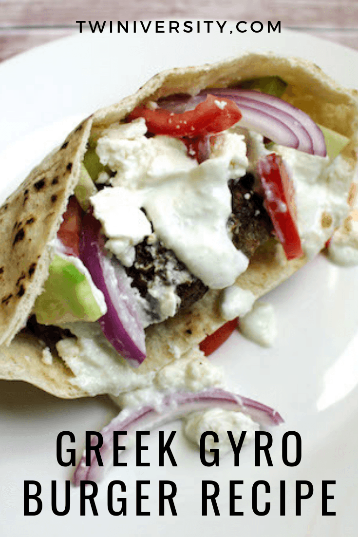 Greek Gyro Burger Recipe - Twiniversity #1 Twin Parenting Site