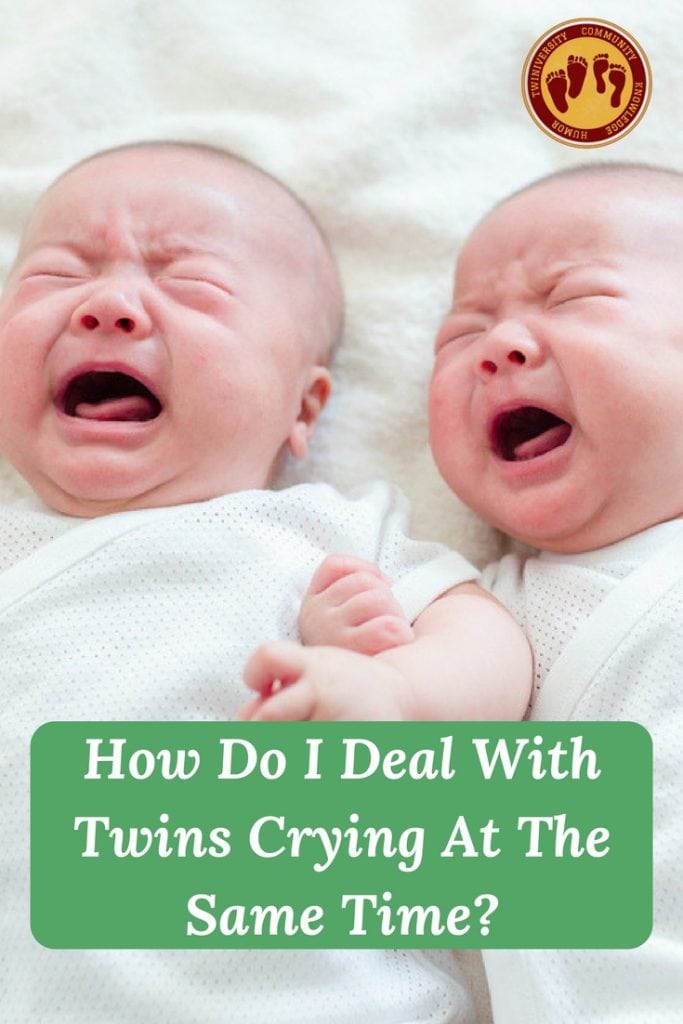 two crying babies