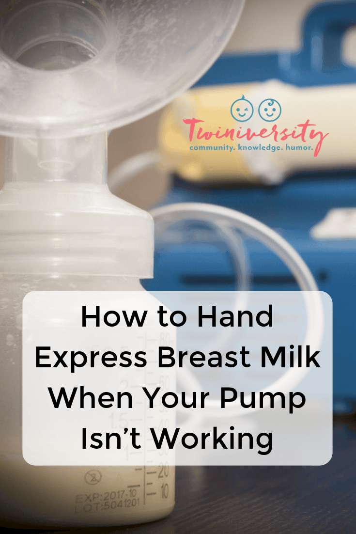 Expressing breast milk by hand