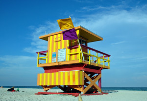 lifeguard station beach